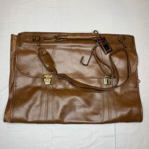 Vintage American Tourister Leather Garment Bag Trifold